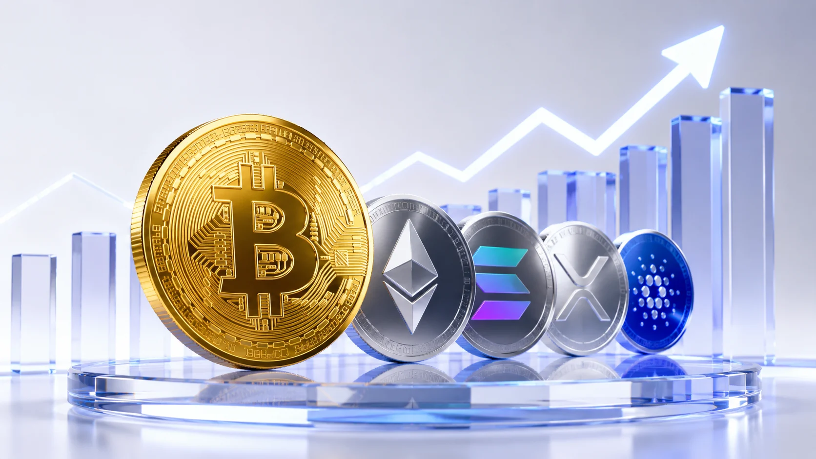 Bitcoin nadert $70.000 terwijl Ethereum 18% stijgt en altcoins meedoen aan brede cryptorally