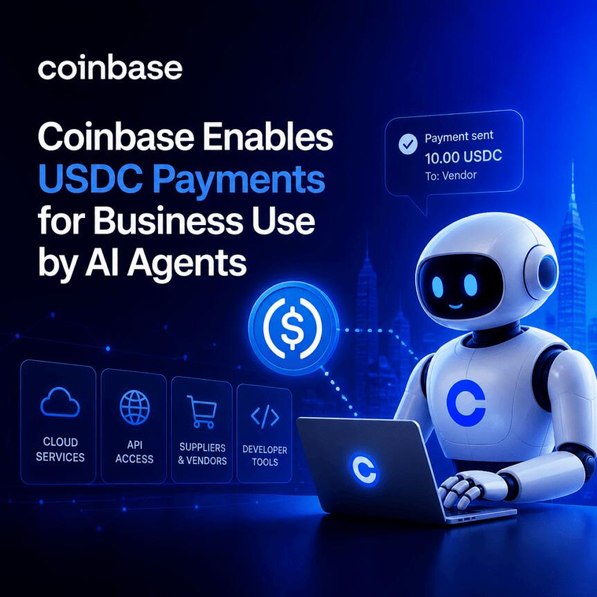 Coinbase Enables USDC Payments from AI Agents for Business Customers