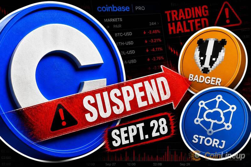 Coinbase приостановит торговлю токенами BADGER и STORJ 28 сентября
