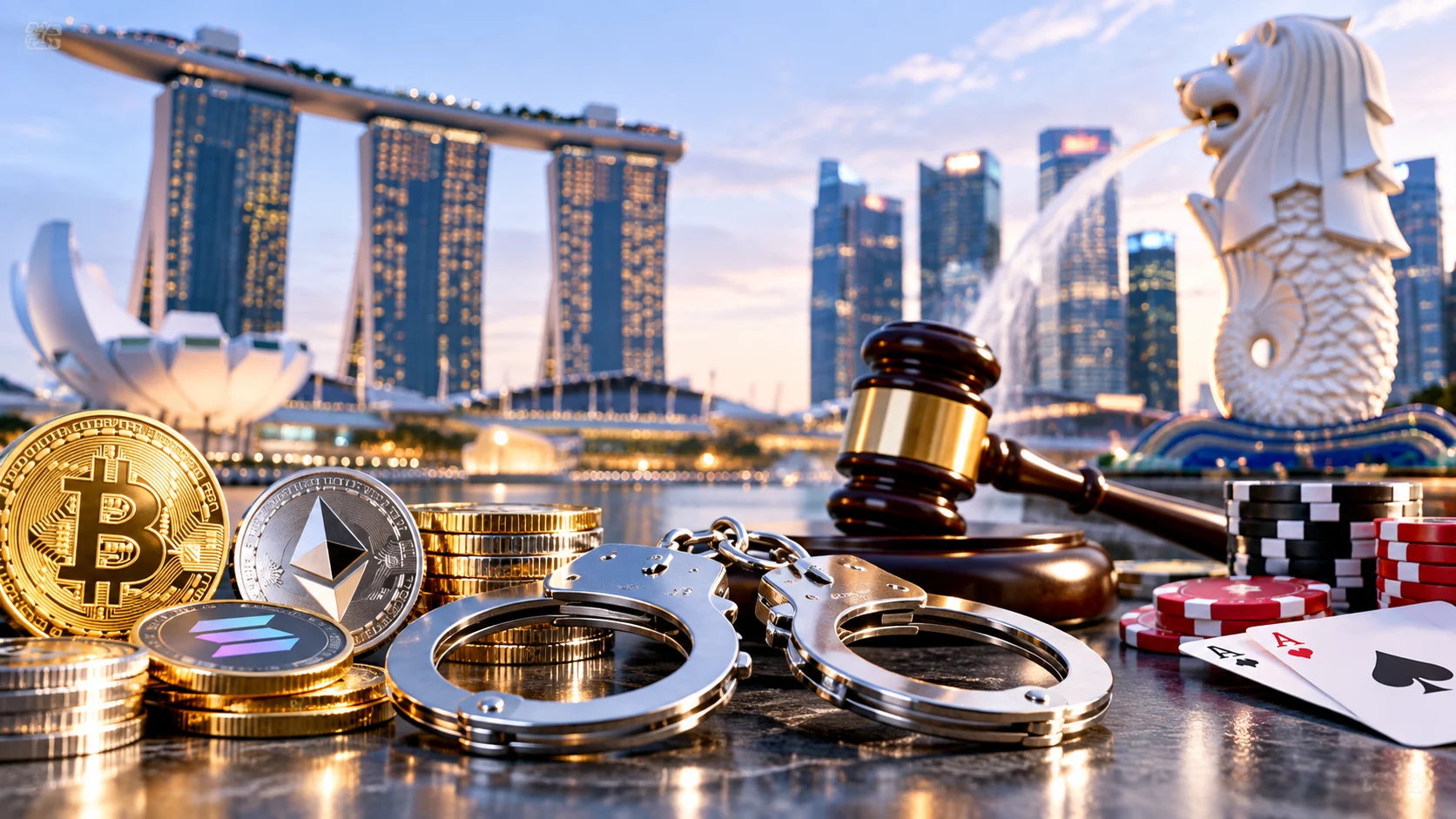 Six Malaisiens condamnés pour un casse de 4,9 millions S$ lors d'une partie de poker à Singapour impliquant des cryptomonnaies