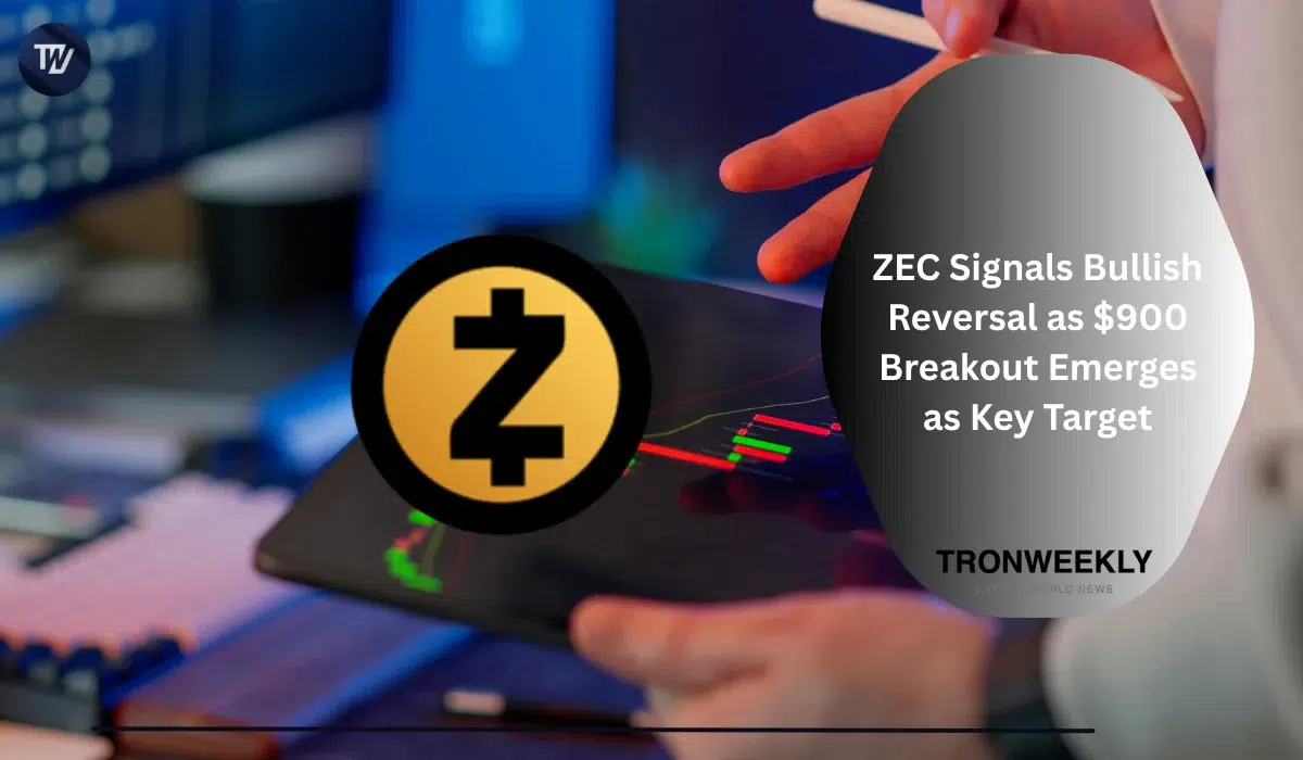 Zcash подает сигнал о бычьем развороте, а прорыв к $900 становится ключевой целью