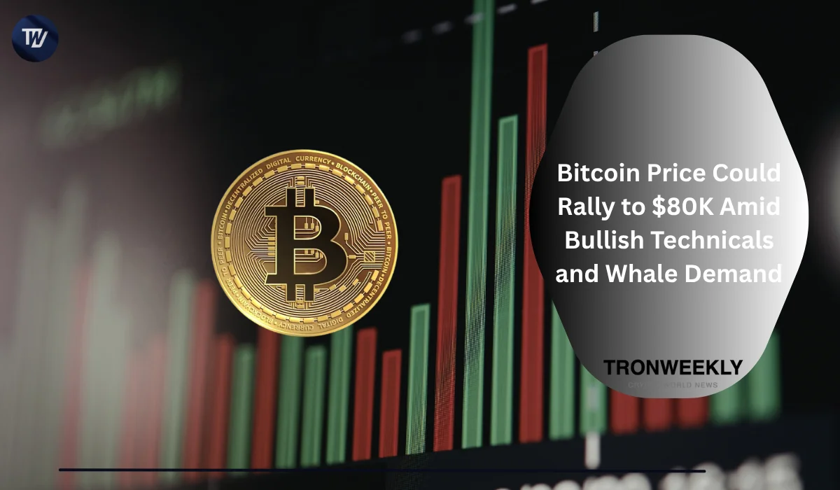 Il prezzo del Bitcoin potrebbe salire a 80.000 dollari mentre la divergenza RSI rialzista e l'accumulo delle whale segnalano una potenziale inversione