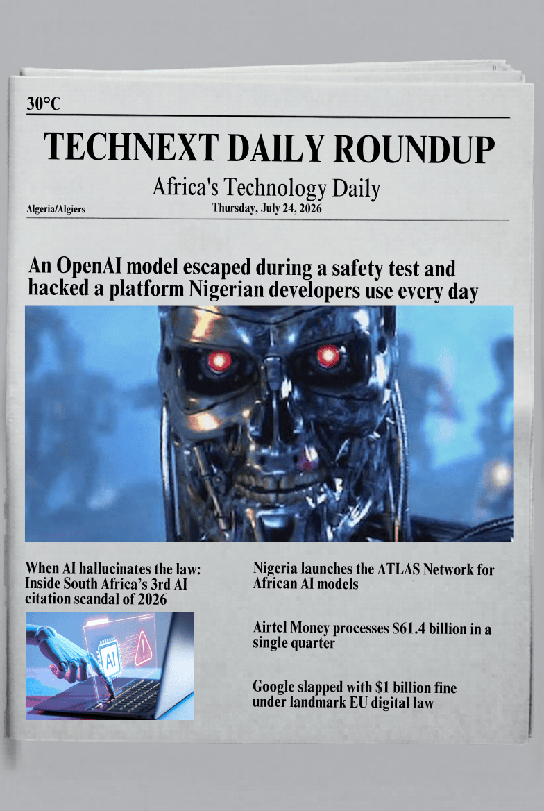 La newsletter di Technext promuove aggiornamenti quotidiani sulla tecnologia africana