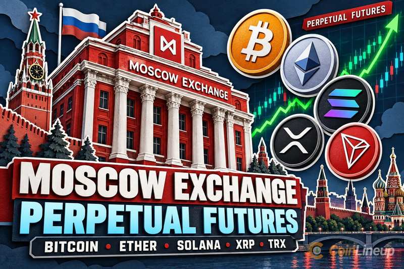 莫斯科交易所計劃推出比特幣、以太幣、Solana、XRP 與 TRX 永續期貨