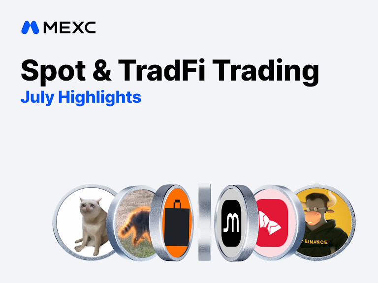 Rapport MEXC de juillet : Le volume des contrats à terme sur actions progresse de 111 %, les actions tokenisées dominent 62 % du trading spot TradFi