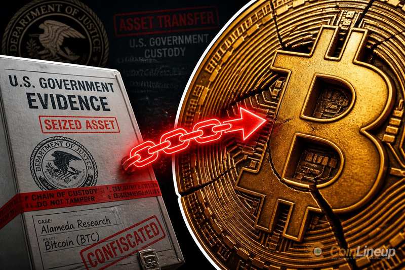Amerikaanse overheid verplaatst Bitcoin die in beslag is genomen van Alameda Research, blijkt uit on-chain data
