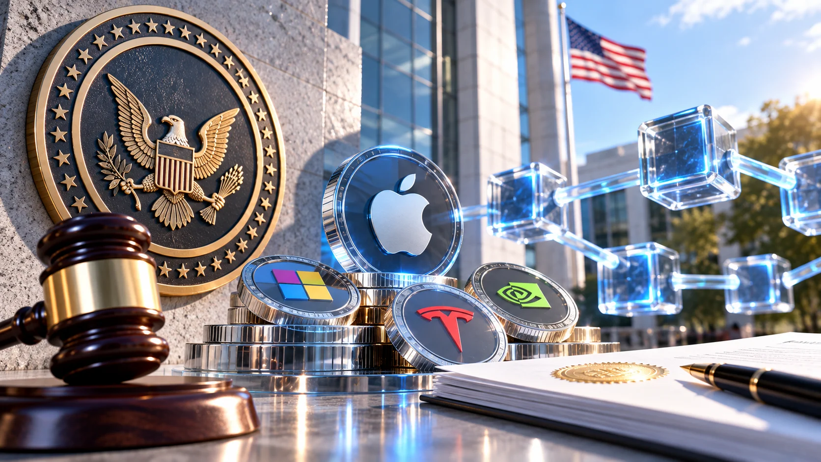 La SEC concede un’esenzione di cinque anni per la negoziazione onchain di azioni tokenizzate