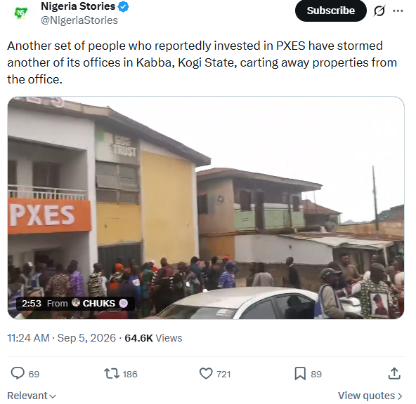 Inversionistas enfurecidos irrumpen en oficinas de PXES en Nigeria ante la presunta caída de un esquema Ponzi