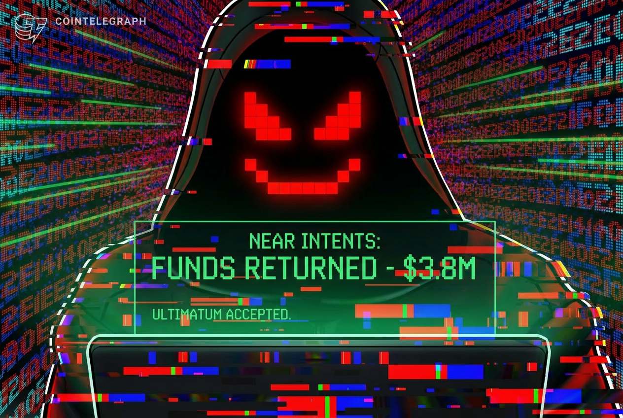 NEAR Intents recupera l'intero bottino di 3,8 milioni di dollari dopo l'ultimatum di 48 ore all'exploiter
