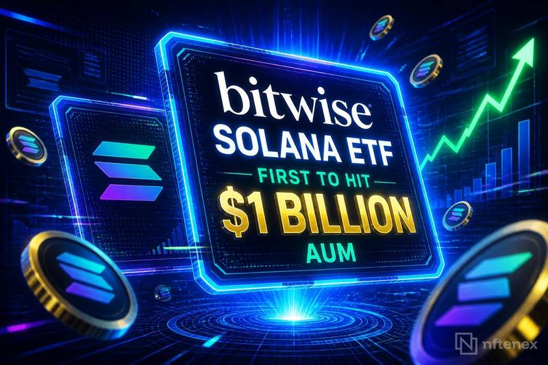 Bitwise Solana ETF Becomes First to Reach $1 Billion in Assets Under Management