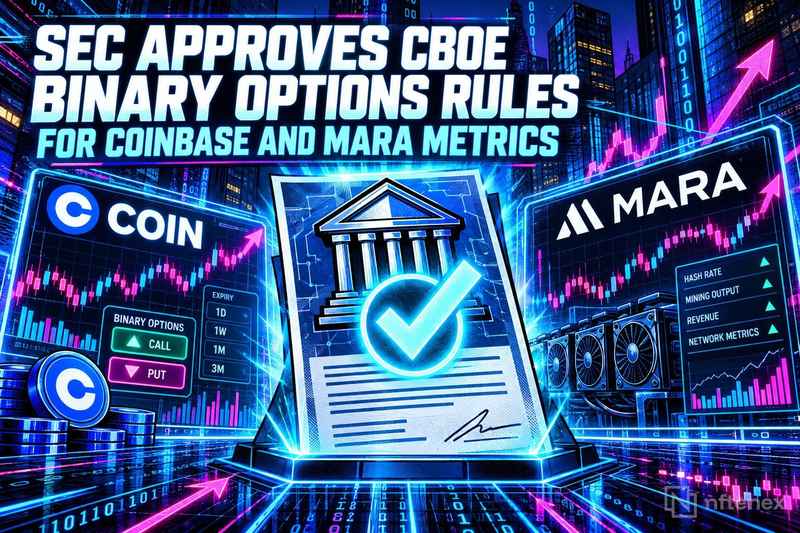 SEC zatwierdza zasady opcji binarnych Cboe powiązanych z wskaźnikami biznesowymi Coinbase i MARA