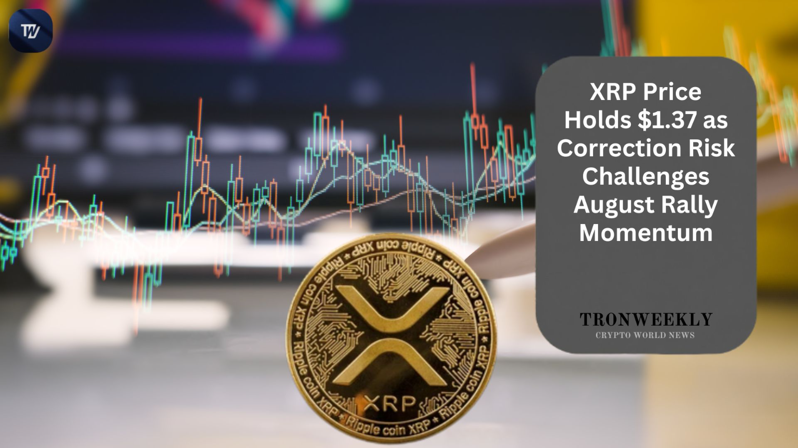 XRP si stabilizza vicino a 1,37 dollari mentre i trader valutano il rischio di correzione dopo il rally di agosto