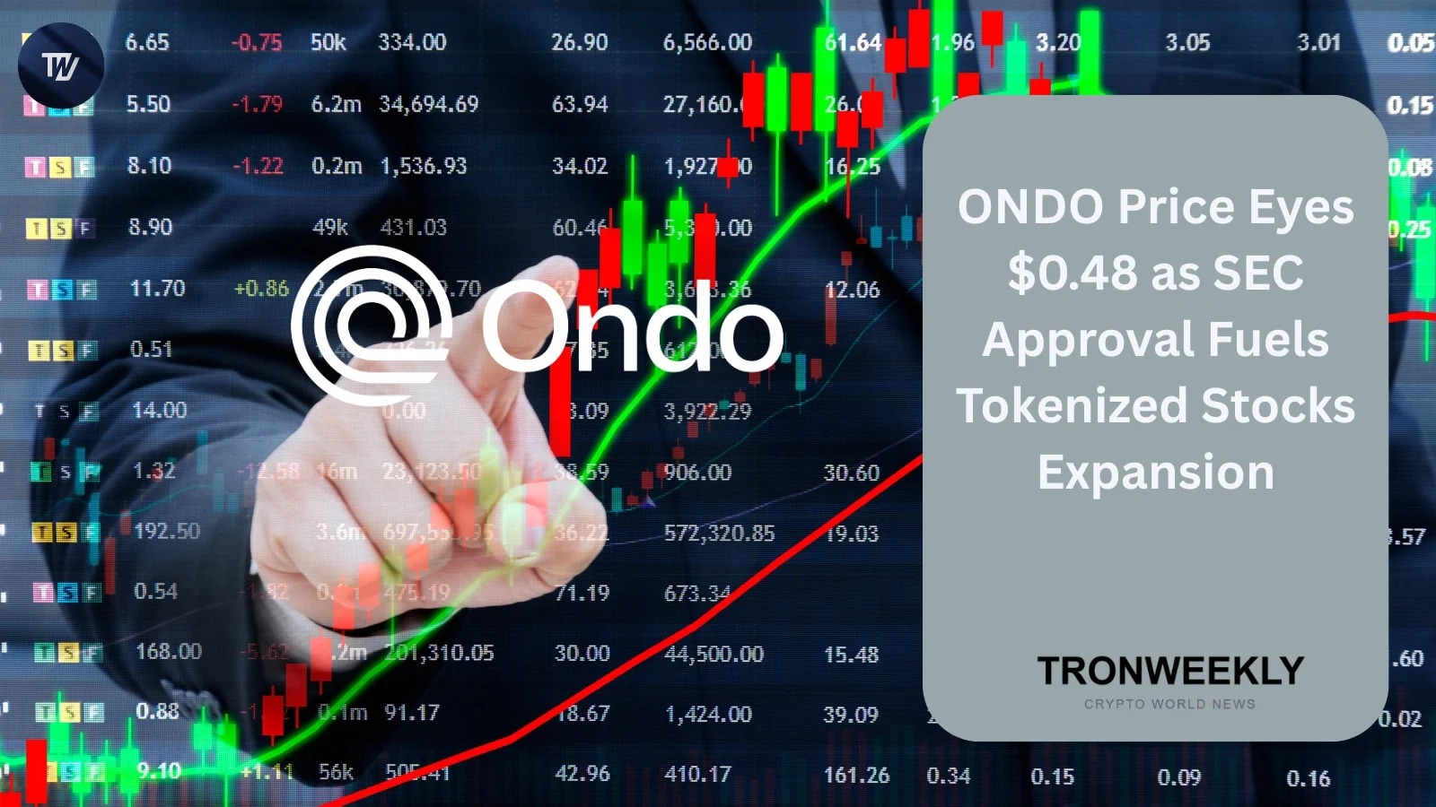 ONDO Price Eyes $0.48 as SEC Approval Fuels Tokenized Stocks Expansion