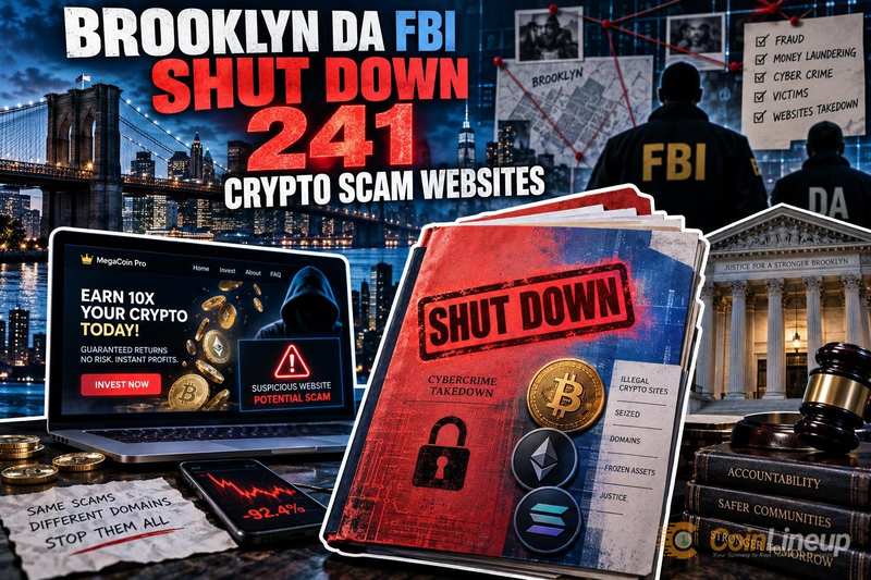 Brooklyner Staatsanwaltschaft und FBI nehmen 241 Krypto-Betrugswebsites in koordinierter Aktion vom Netz