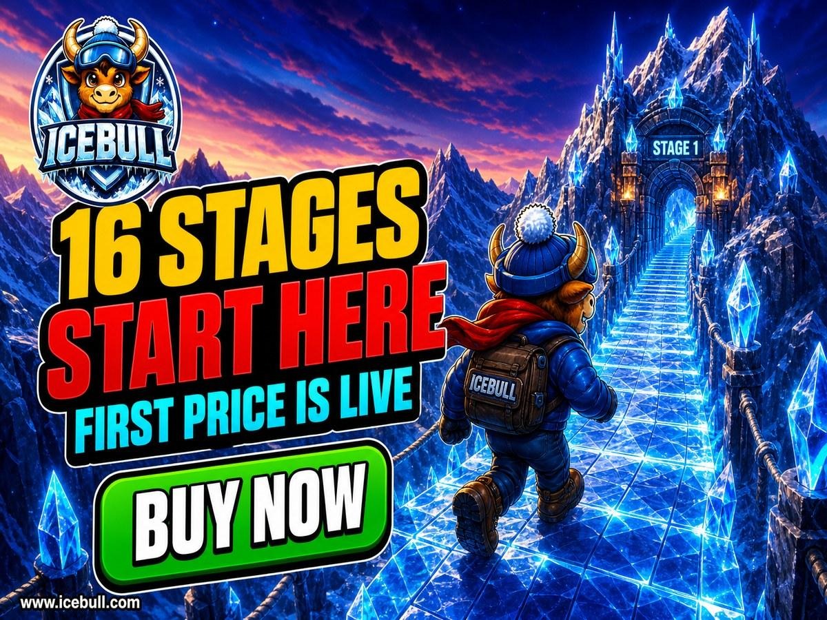 2026年顶级加密货币:IceBull第一阶段预售与比特币、以太坊、Solana和XRP同列