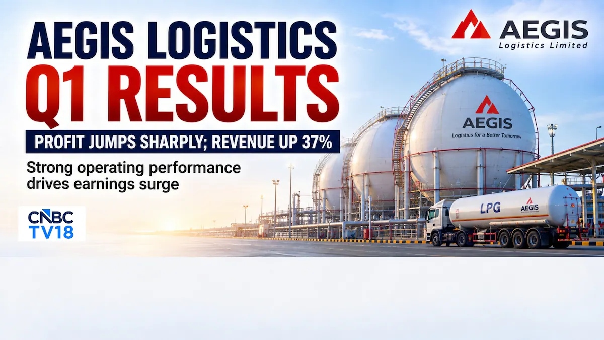 Aegis Logistics Q1-Ergebnisse: Nettogewinn verdoppelt sich fast auf ₹484 Crore bei einem Umsatzplus von 37 %