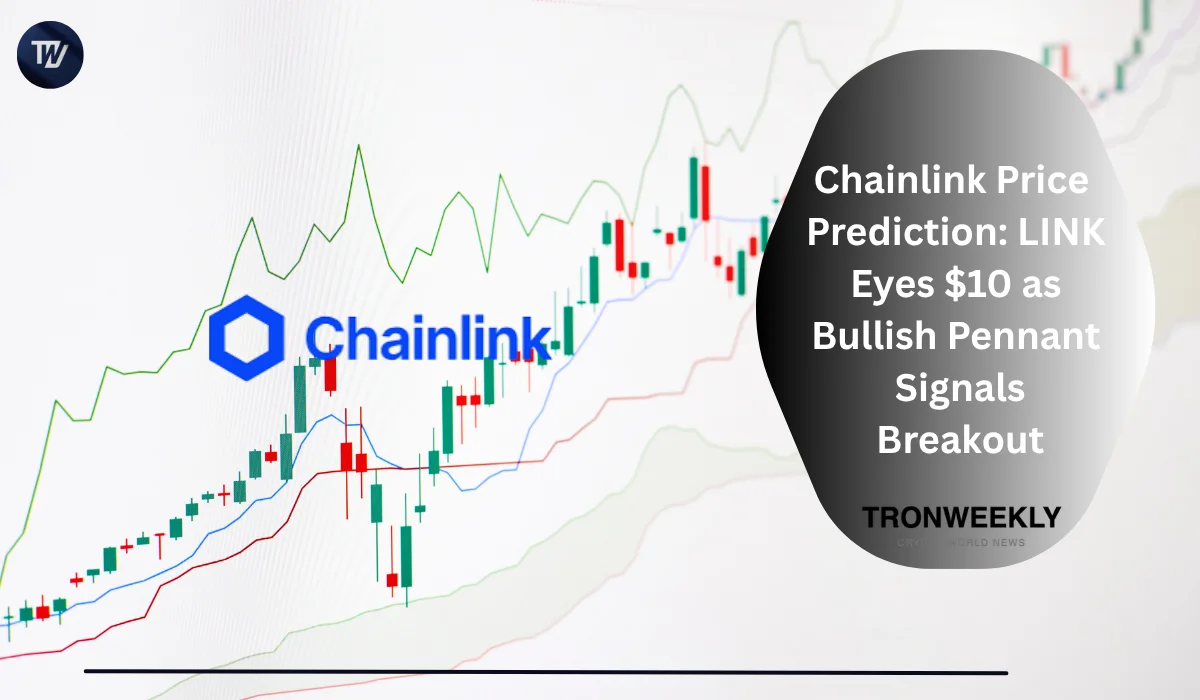 Chainlink (LINK) apunta a $10 mientras una formación de banderín alcista señala un posible rompimiento