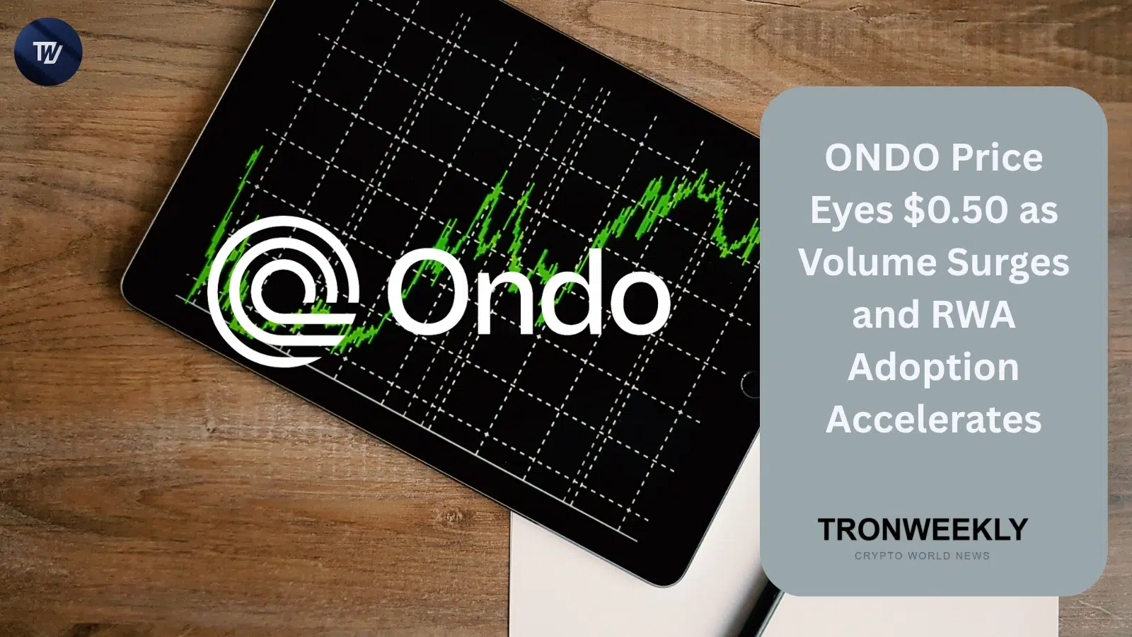ONDO Price Eyes $0.50 as Volume Surges and RWA Adoption Accelerates