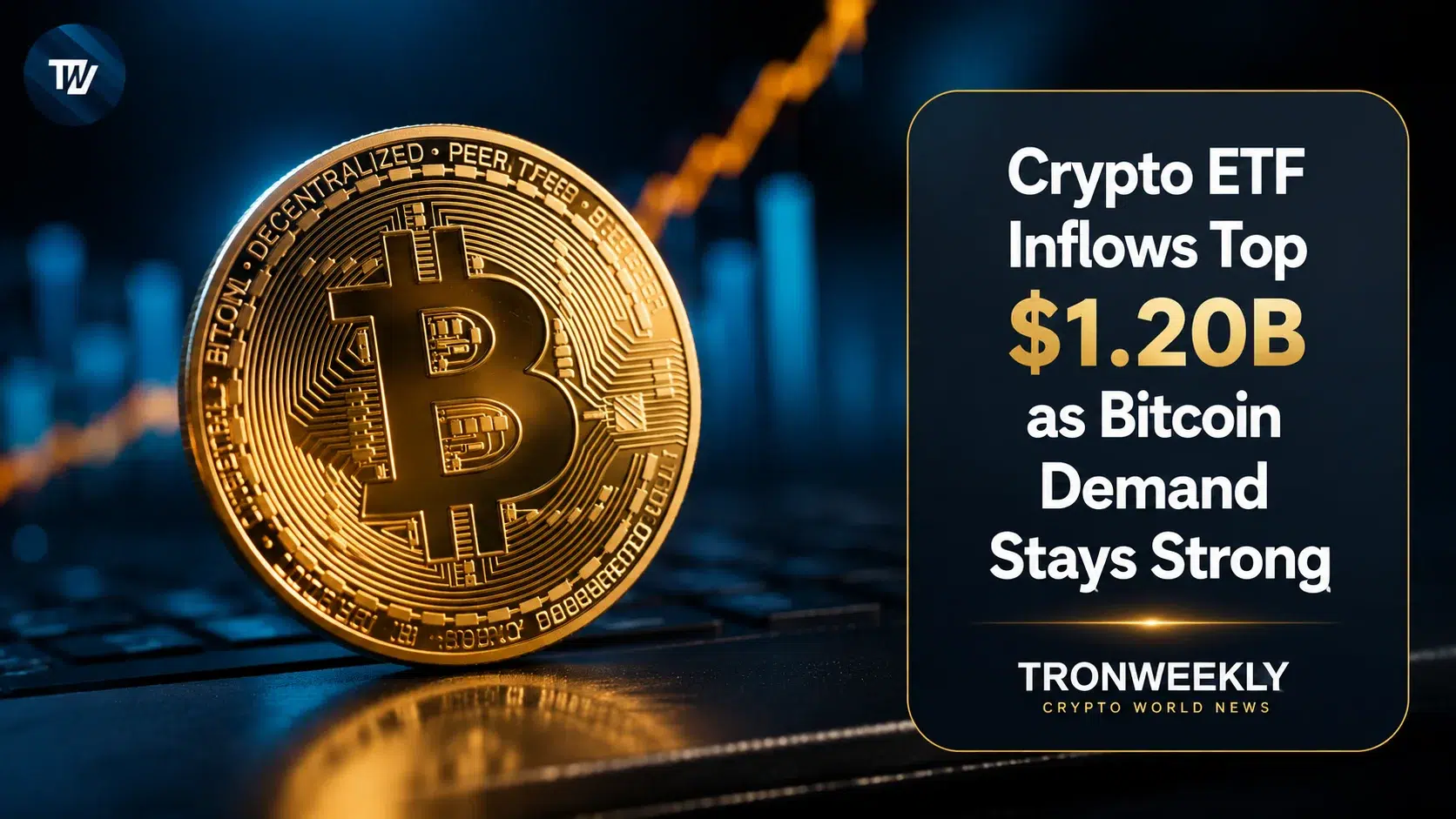 Amerykańskie spot ETF-y Bitcoin i Ethereum przyciągnęły 1,20 mld dolarów tygodniowych napływów netto