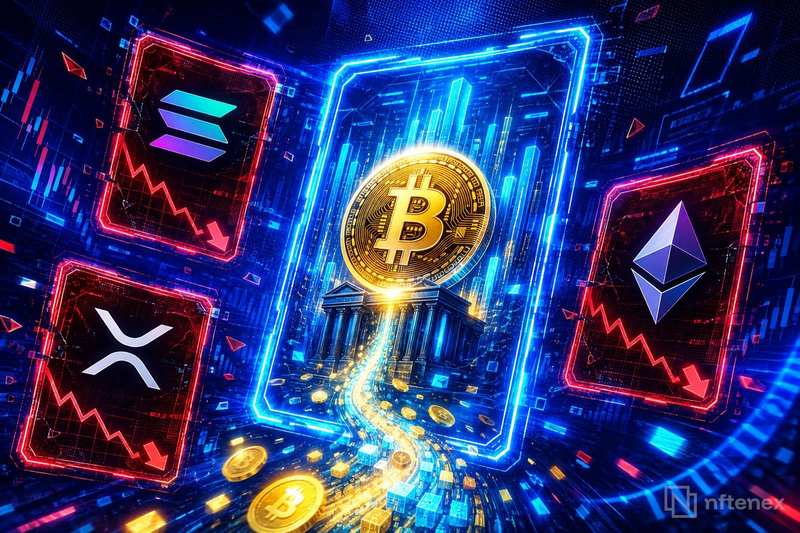 L'ETF Bitcoin attira quasi 100 milioni di dollari mentre gli ETF Solana, XRP ed Ethereum registrano uscite
