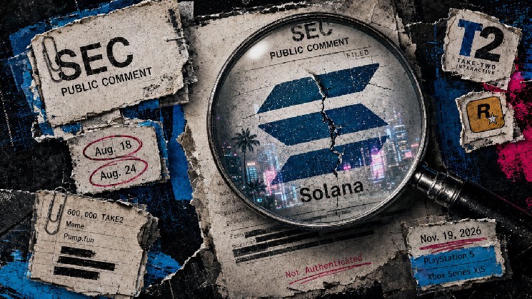Документы в SEC с брендингом Take-Two предлагают Solana-валюту для GTA VI на фоне торговли мемкоином TAKE2 — авторизация не подтверждена