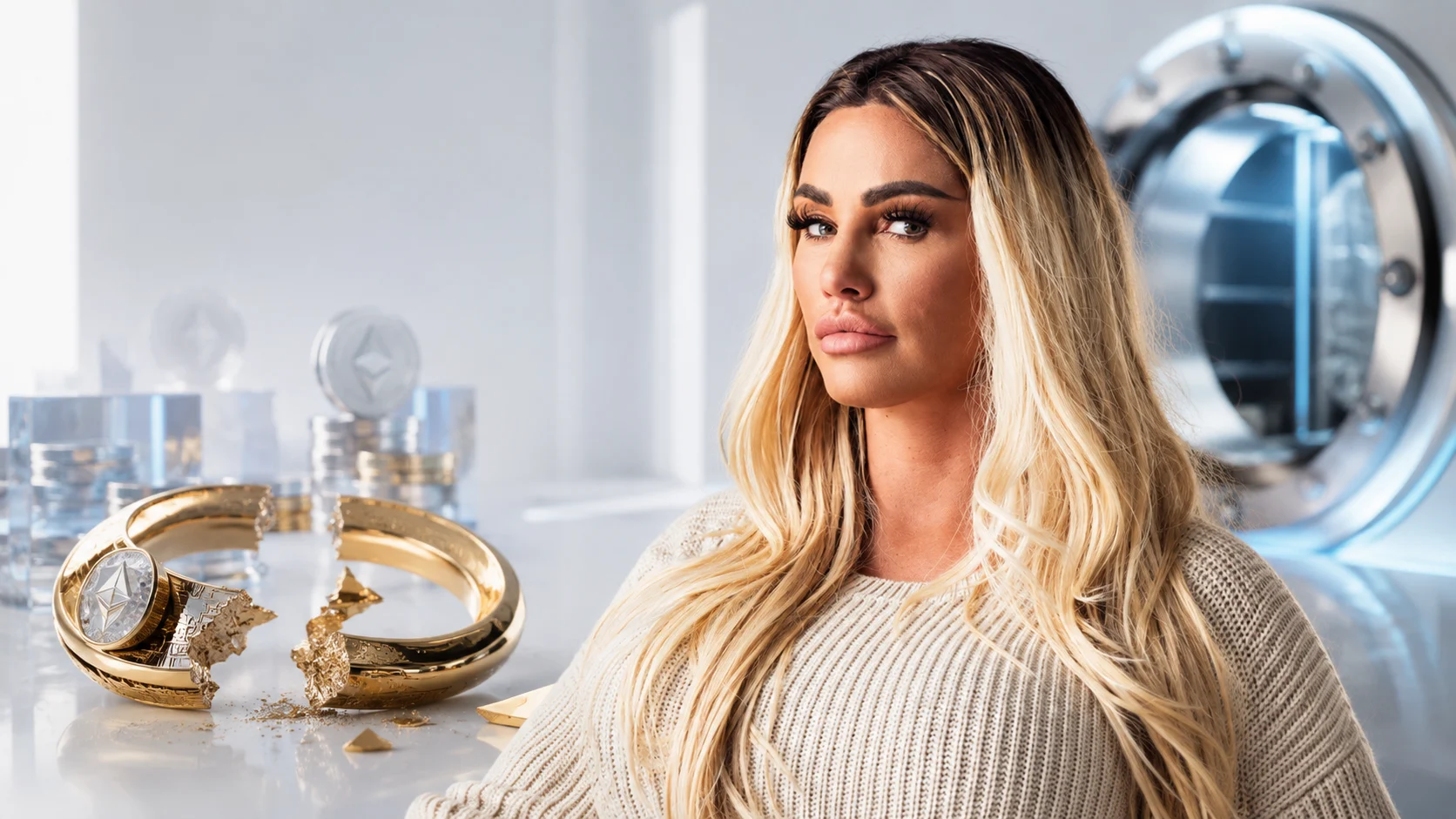 Katie Price występuje o rozwód z Lee Andrewsem po tym, jak rozeszła się w prykach jej 50-milionowa deklaracja krypto