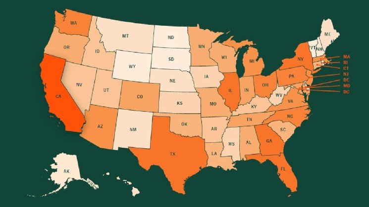 Interactive Map Shows Where 67 Million US Crypto Holders Live