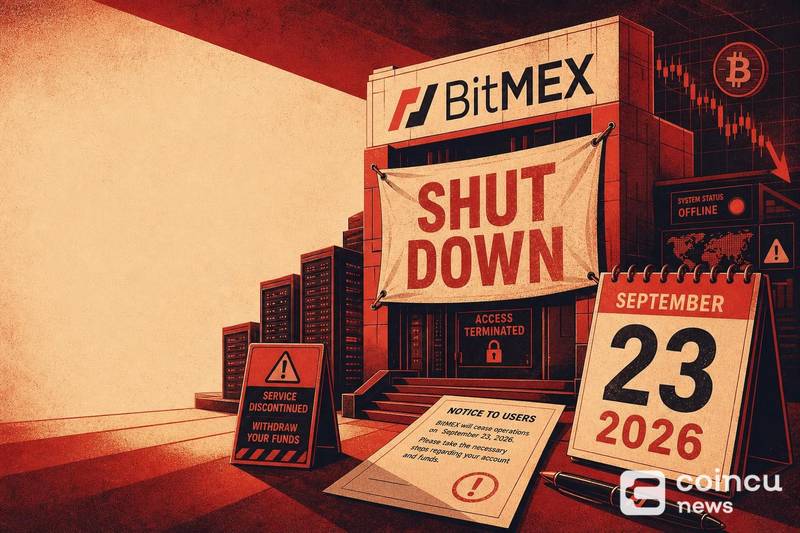 BitMEX kündigt Schließung zum 23. September 2026 an