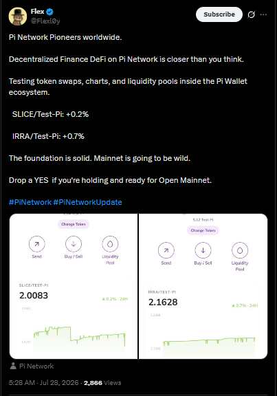 Pi Network 的 DeFi 測試比以往更接近正式上線？代幣交換與流動性池測試激發社群樂觀情緒