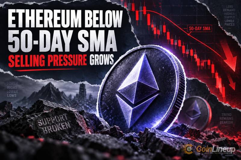 Ethereum опустился ниже 50-дневной SMA на фоне оттока средств из ETF