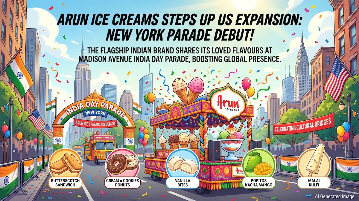 Arun Icecreams feiert Debüt bei der India Day Parade in New York und treibt die Expansion in den USA voran