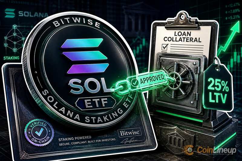 ETF на стейкинг Solana от Bitwise одобрен в качестве залога по кредитам при LTV 25%