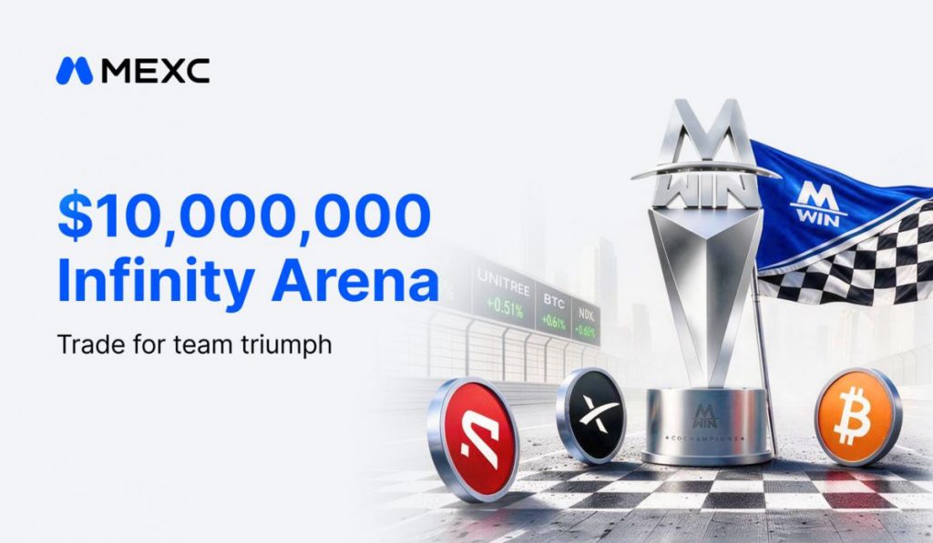 MEXC запускает Win: Infinity Arena с торговлей акциями без комиссий и призовым фондом до 10 млн USDT