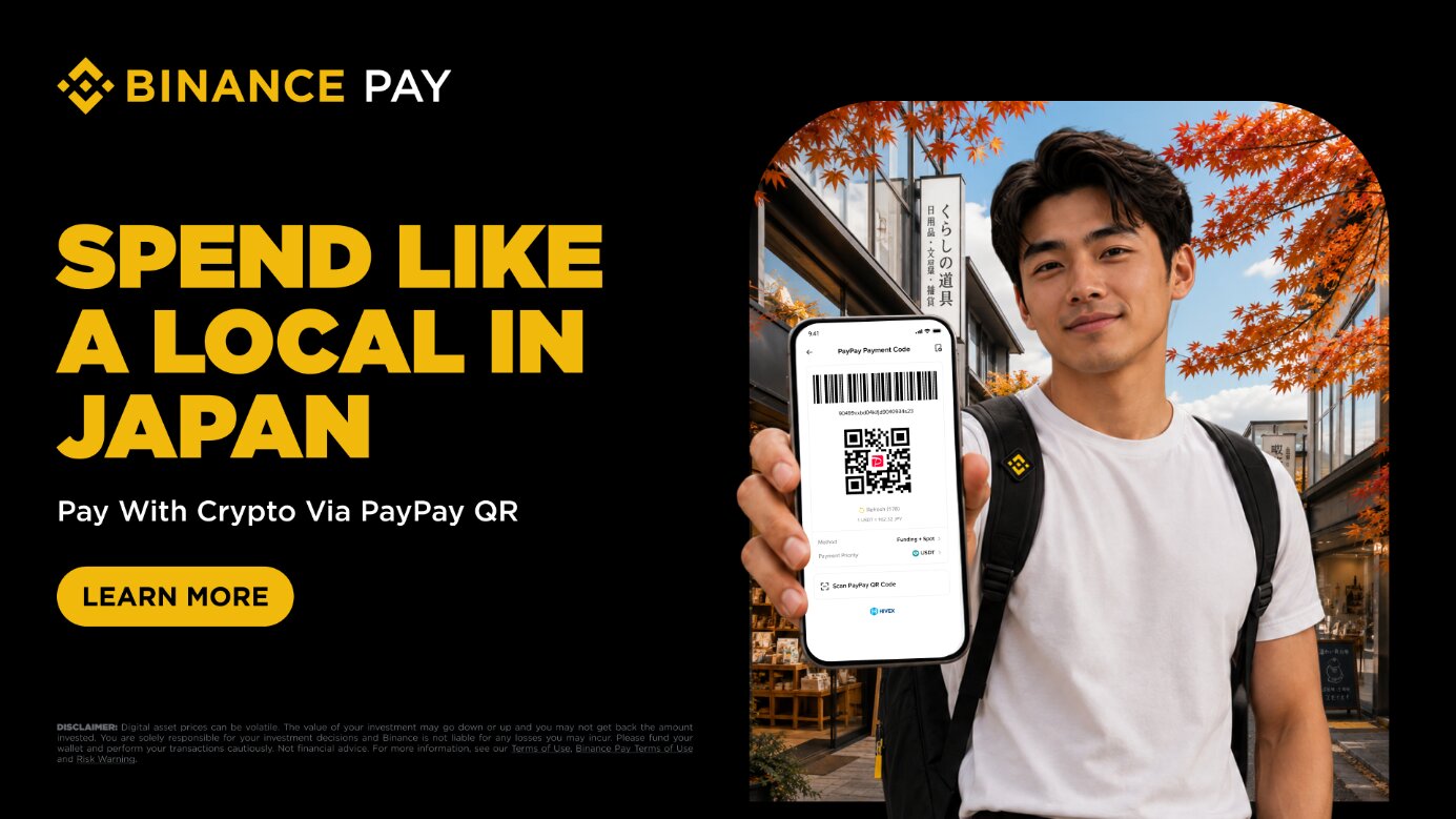 Binance Pay открывает криптоплатежи у миллионов продавцов PayPay по всей Японии