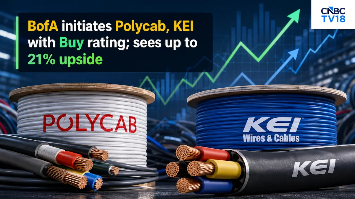 BofA Initiates Coverage of Polycab and KEI Industries with Buy Ratings, Sees Up to 21% Upside