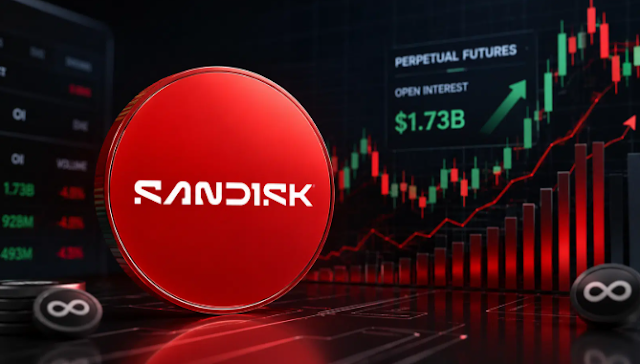 Il volume di negoziazione dei perpetui su SanDisk raggiunge il record del 62,4% del turnover spot statunitense