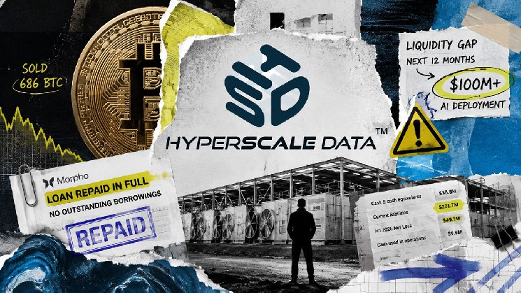 Hyperscale Data Sells 686 BTC to Clear Morpho Loans, Warns Cash Won't Cover Next 12 Months