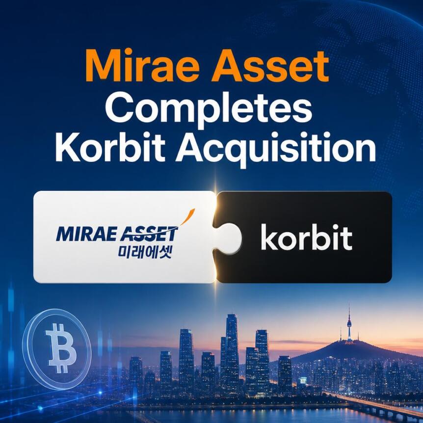 Mirae Asset、韓国の暗号資産取引所Korbitの買収を完了