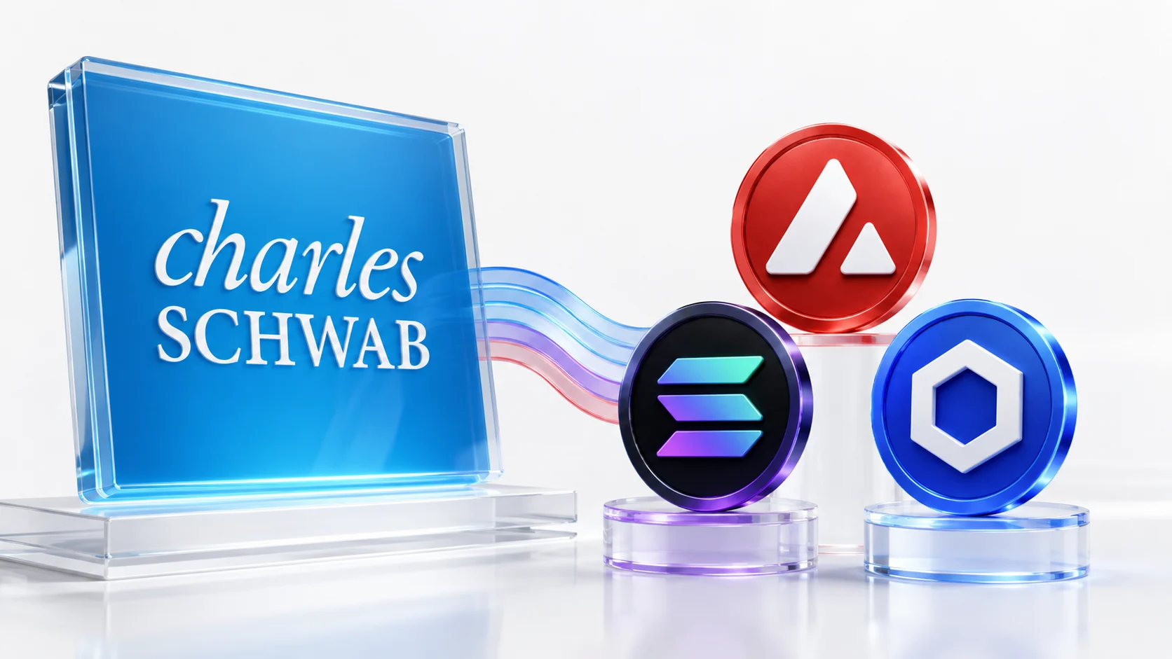 Charles Schwab doda Solanę, Avalanche i Chainlink do Schwab Crypto
