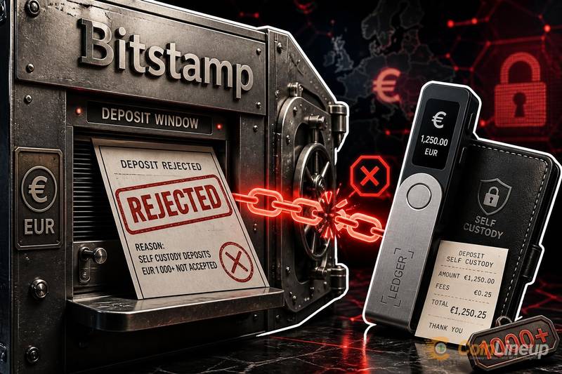 Bitstamp podobno odrzuca depozyty kryptowalut powyżej EUR1,000 z portfeli samodzielnej kontroli należących do osób trzecich