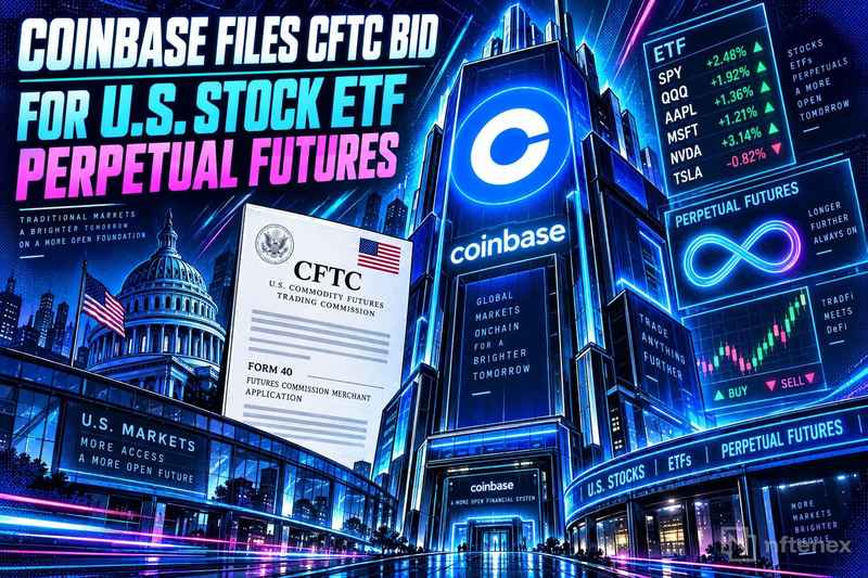 Coinbase Files CFTC Bid to Launch US Perpetual Futures on Single Stocks and ETFs