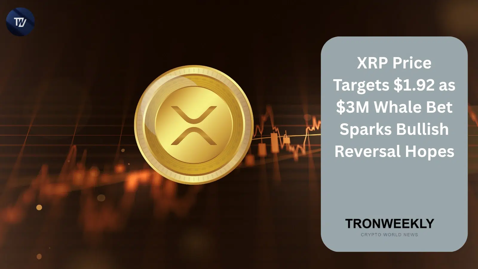 XRP peilt $1.92–$1.96 an, während ein Whale eine gehebelte Long-Position über $3 Millionen eröffnet