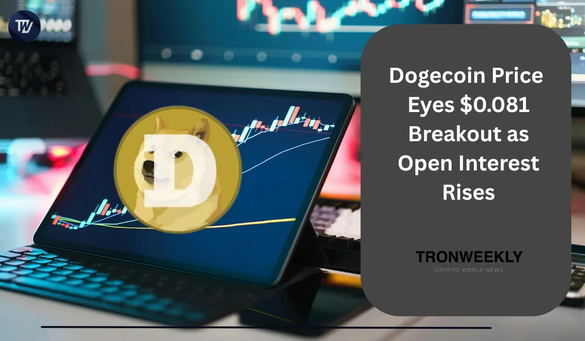 Dogecoin 價格瞄準 $0.081 突破,未平倉合約上升提振樂觀情緒