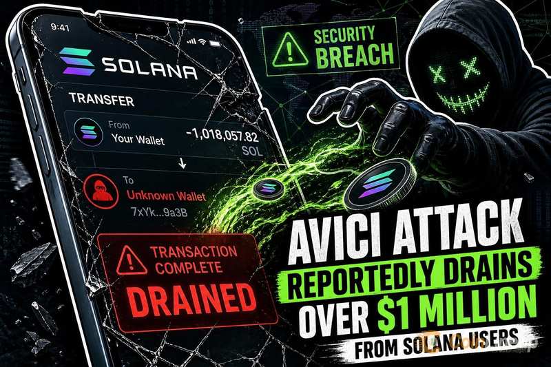 Сообщается, что атака Avici похитила более $1 миллиона у пользователей Solana