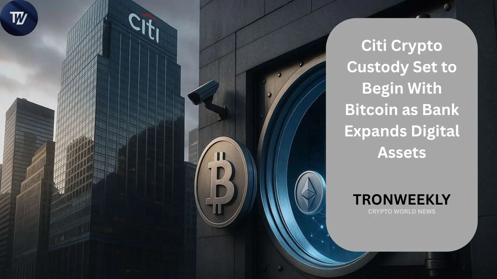Citi Crypto Custody Set to Launch in 2026, Starting With Bitcoin