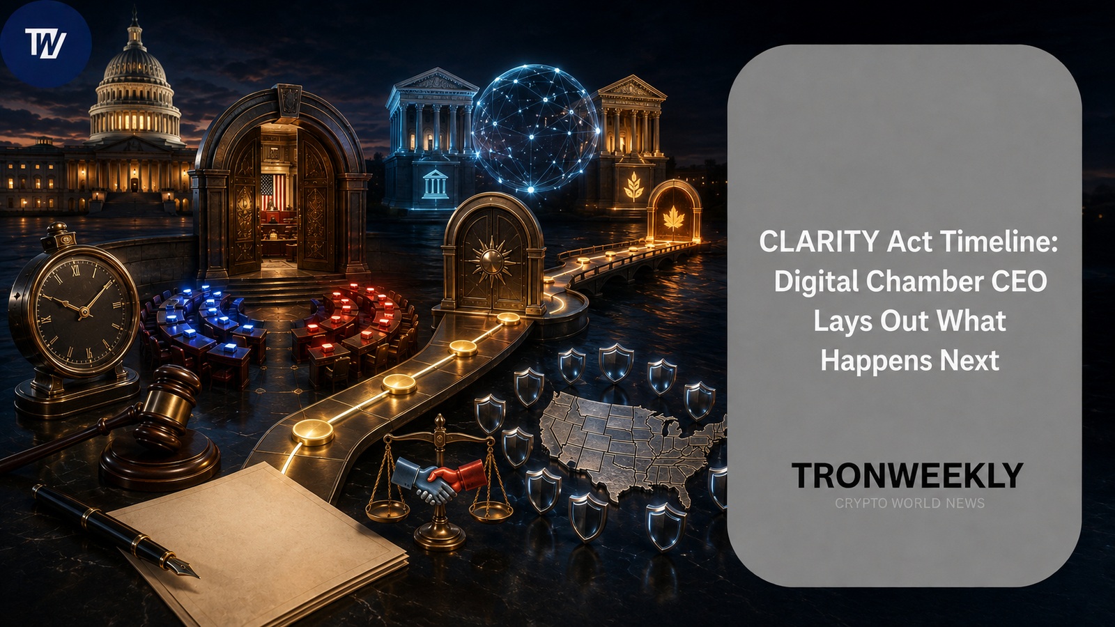 CLARITY Act Faces Senate Hurdle Before August Recess: Digital Chamber CEO Outlines Path Forward