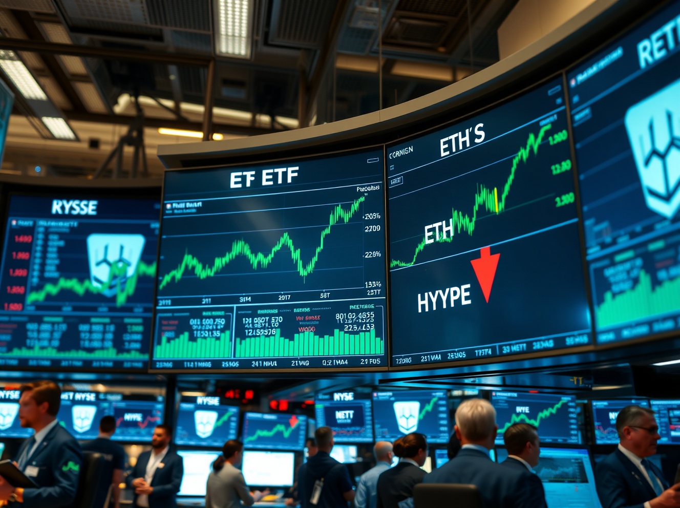 I capitali di Wall Street ruotano dall’ETF HYPE agli ETF su Ethereum, mostrano i dati di BeInCrypto