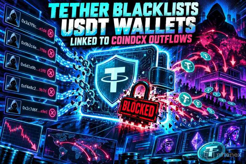 Tether внёс в чёрный список кошельки USDT, связанные с оттоком средств с CoinDCX