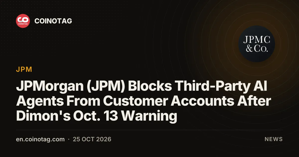 JPMorgan, Citigroup и Bank of America ограничивают доступ сторонних ИИ-агентов к клиентским счетам