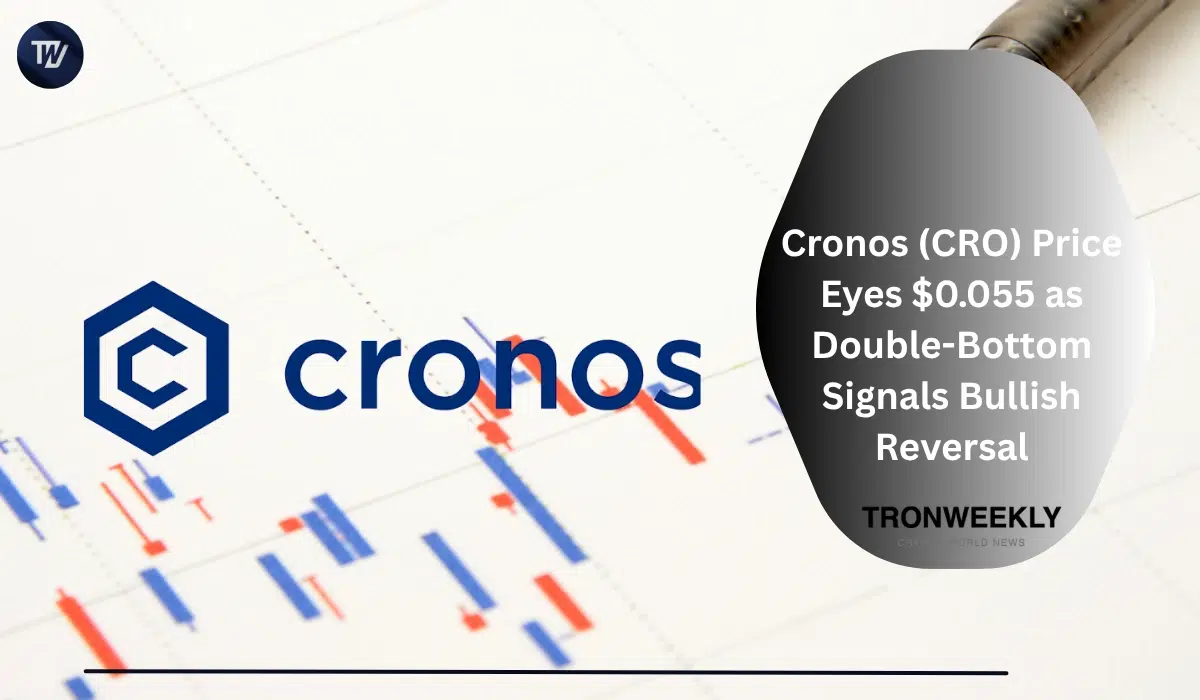 Cronos (CRO) Targets $0.055 as Double-Bottom Pattern Forms, Stock Tokenization Advances